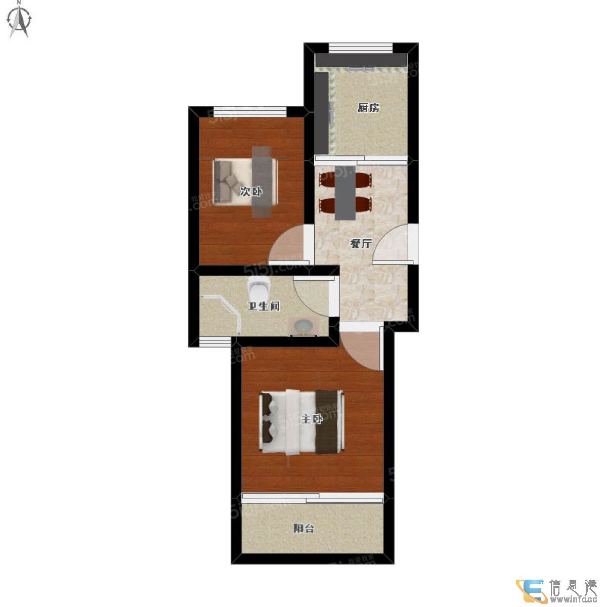 南北通风 户型非常正气 采光好 近江电影院 万象城 万泰城近