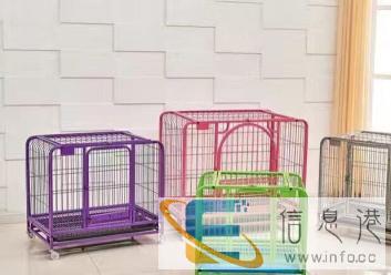 济南批发零售各种狗笼猫笼围栏折叠笼三层笼宠物笼具
