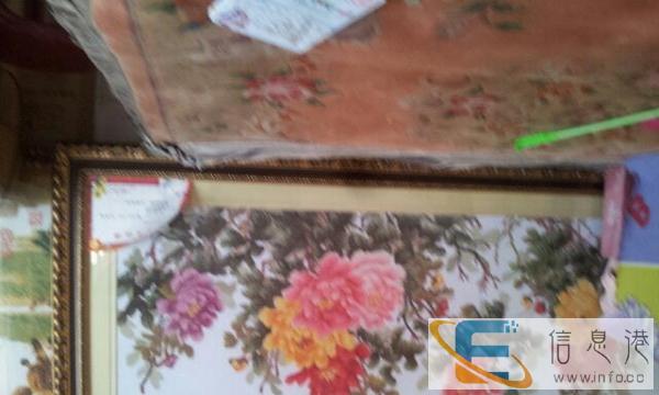 我有十字绣成品 出售 六尺牡丹花开富贵和二米