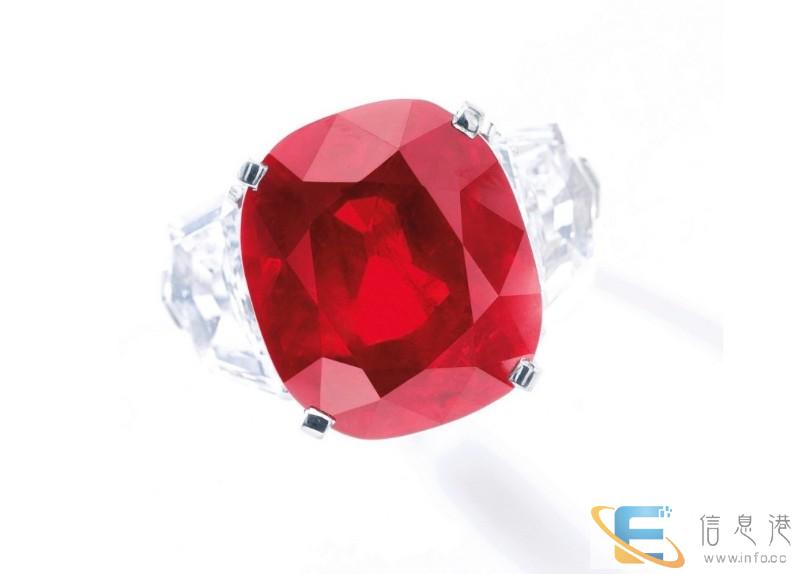 福州红宝石配钻石戒指拍卖
