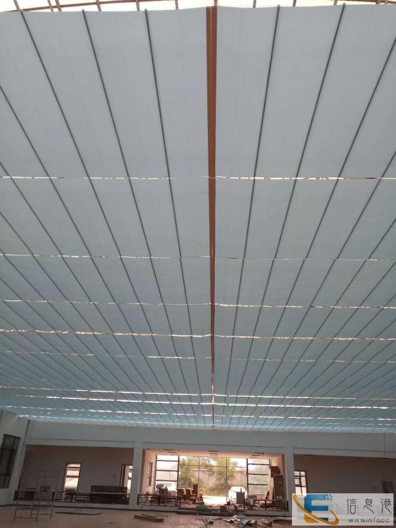 日照定做电动窗帘办公卷帘会议室阻燃窗帘定做