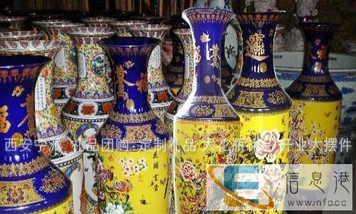 陕西青花陶瓷大花瓶市场报价 西安花瓶市场