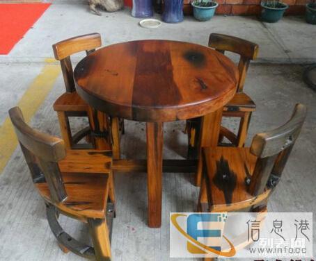 永州市老船木茶桌椅子仿古茶台实木沙发茶几餐桌办公桌家具博古架