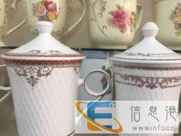 促销礼品杯定制陶瓷对杯礼盒套装陶瓷马克杯定制骨瓷咖啡杯碟订做