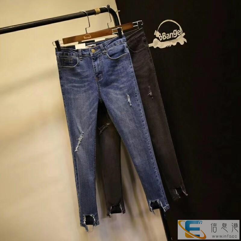 安徽池州批发1至8元韩版牛仔裤尾货摆摊货源